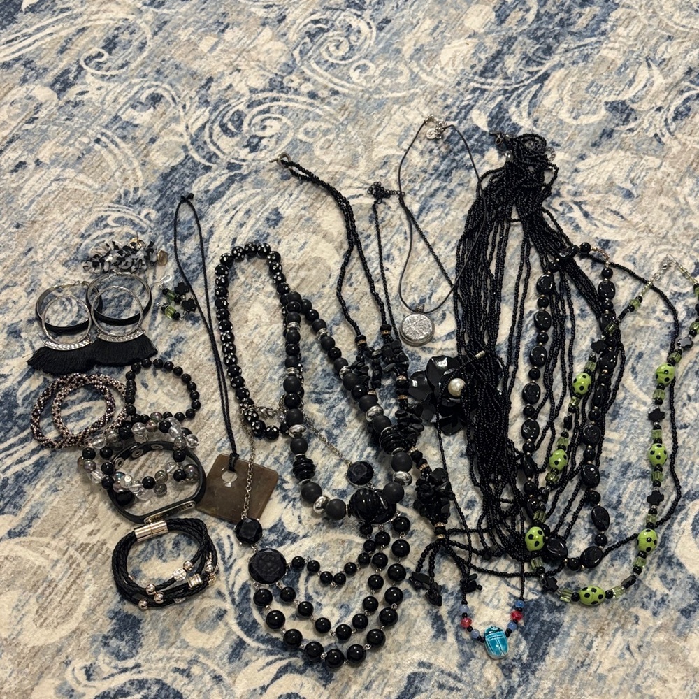 Bundle of Black Jewelry